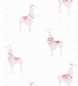 Papel pintado infantil de llamas Mama Llama 126678