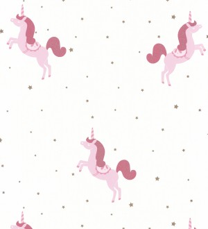 Papel pintado infantil de unicornios Candy Unicorns 126688
