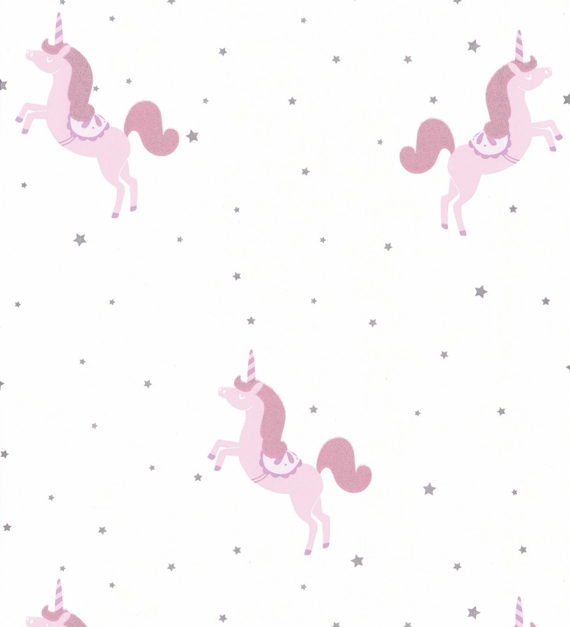 Papel pintado infantil de unicornios Candy Unicorns 126689