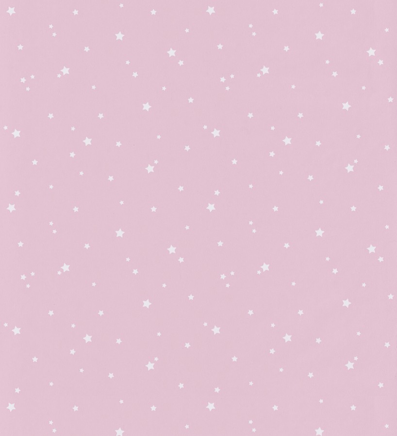 Papel pintado infantil estrellas pequeñas fondo rosa Wendy Stars 126692