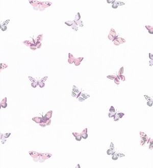 Papel pintado infantil mariposas morada Sweet Butterflies 126698