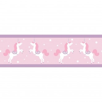 Cenefa infantil de unicornios Candy Unicorns 126728