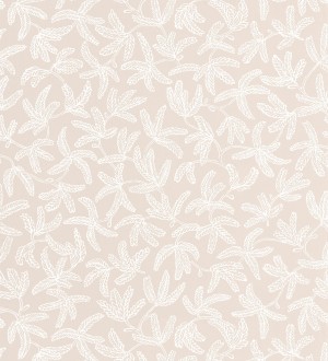 Papel pintado hojas estilo nórdico beige Nordic Country 126790