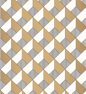 Papel pintado rombos 3D Kaidos 126854
