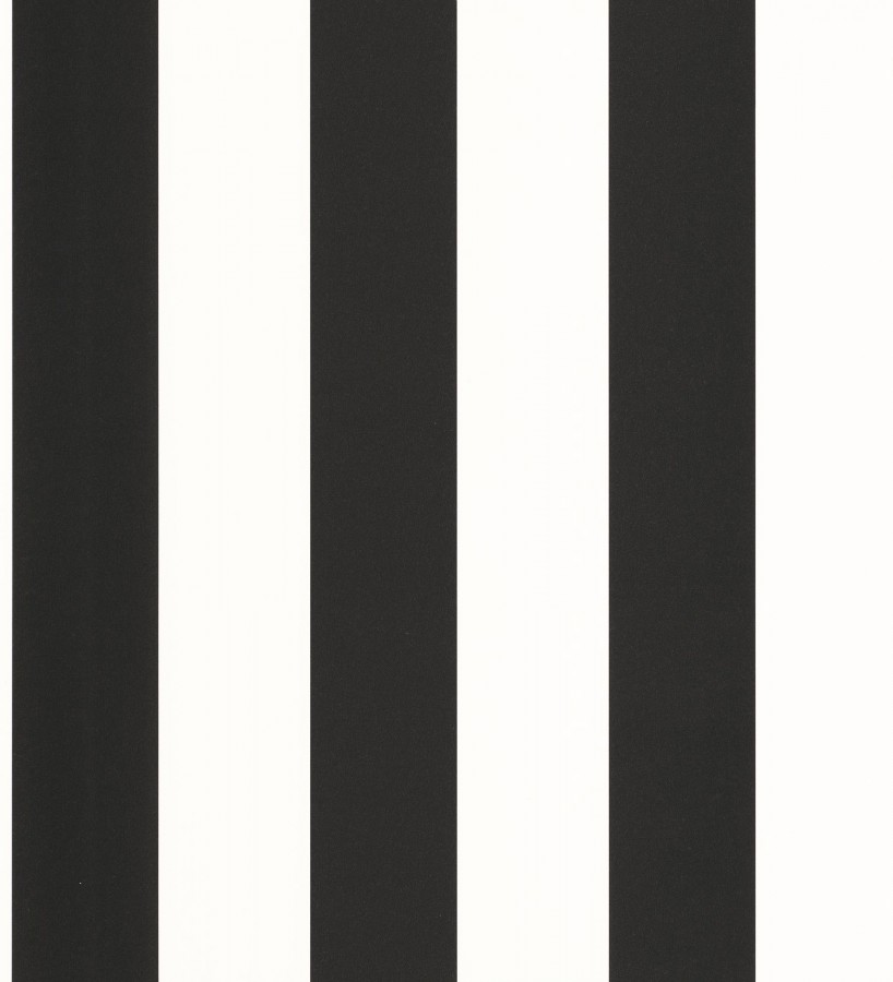Papel pintado rayas blanco y negro Rover Stripes 126873