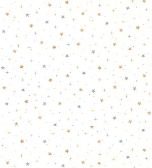 Papel pintado estrellas fondo blanco Oslo Stars 127044