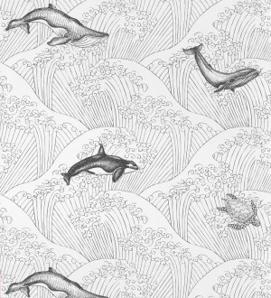 Papel pintado de animales marinos Big Fish 127073