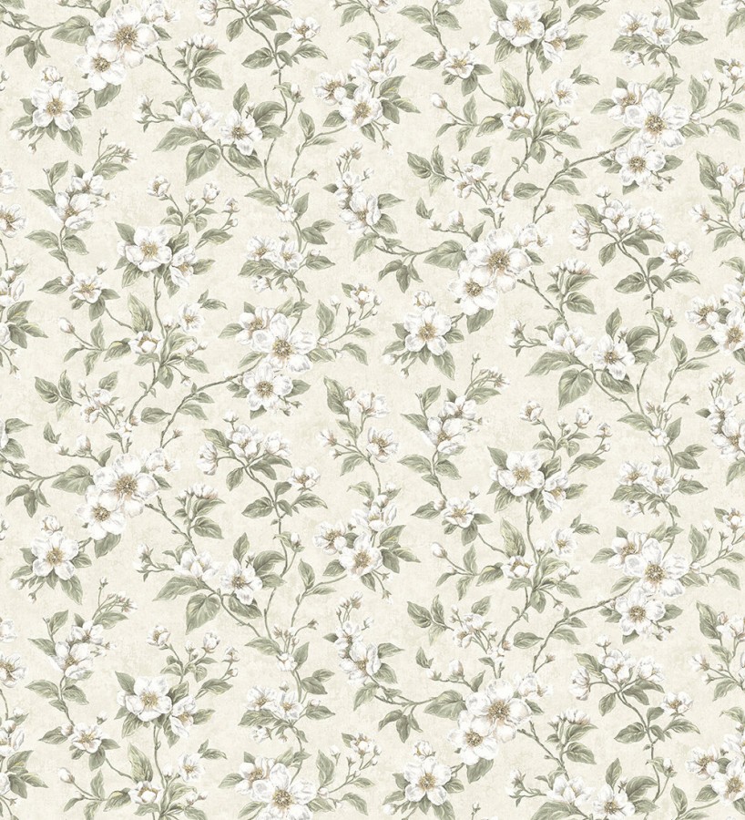 Papel pintado flores pequeñas estilo romántico  Yves Garden 127264