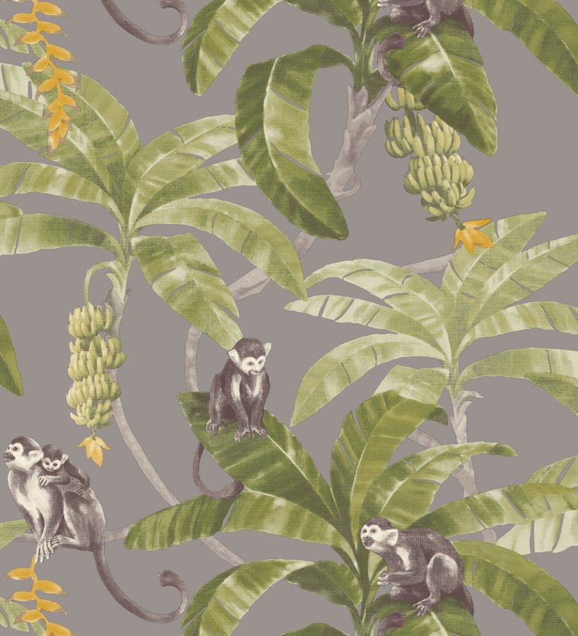 Papel pintado de monos en plataneras Monkey Palms 127325