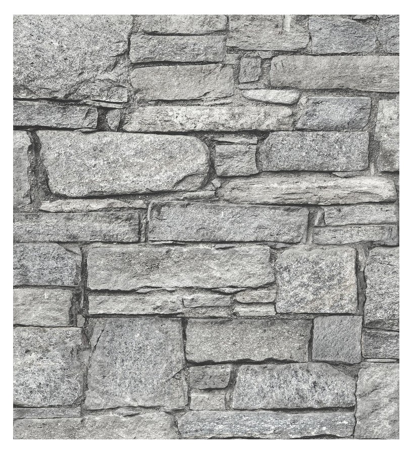 Papel pintado muro de piedra estilo rústico Agora Stone 127384