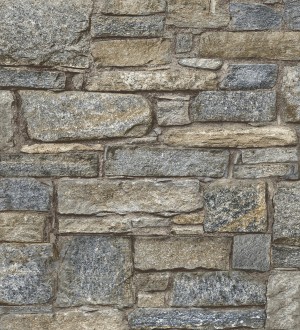 Papel pintado muro de piedra estilo rústico Agora Stone 127386