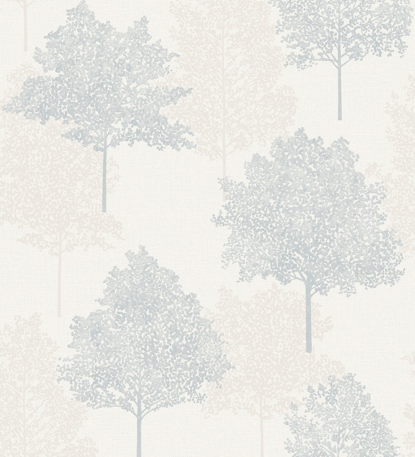 Papel pintado árboles estilo nórdico tonos grises Baltic Trees 127399