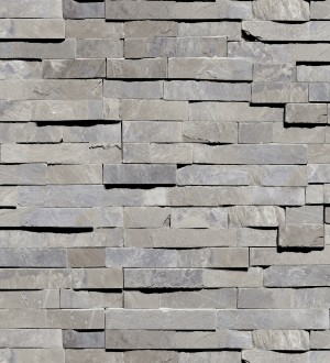 Papel pintado muro de piedra pizarra minimalista Chelwood 127611