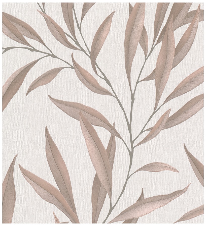 Papel pintado hojas alargadas tonos marrones Valley Leaves 127663