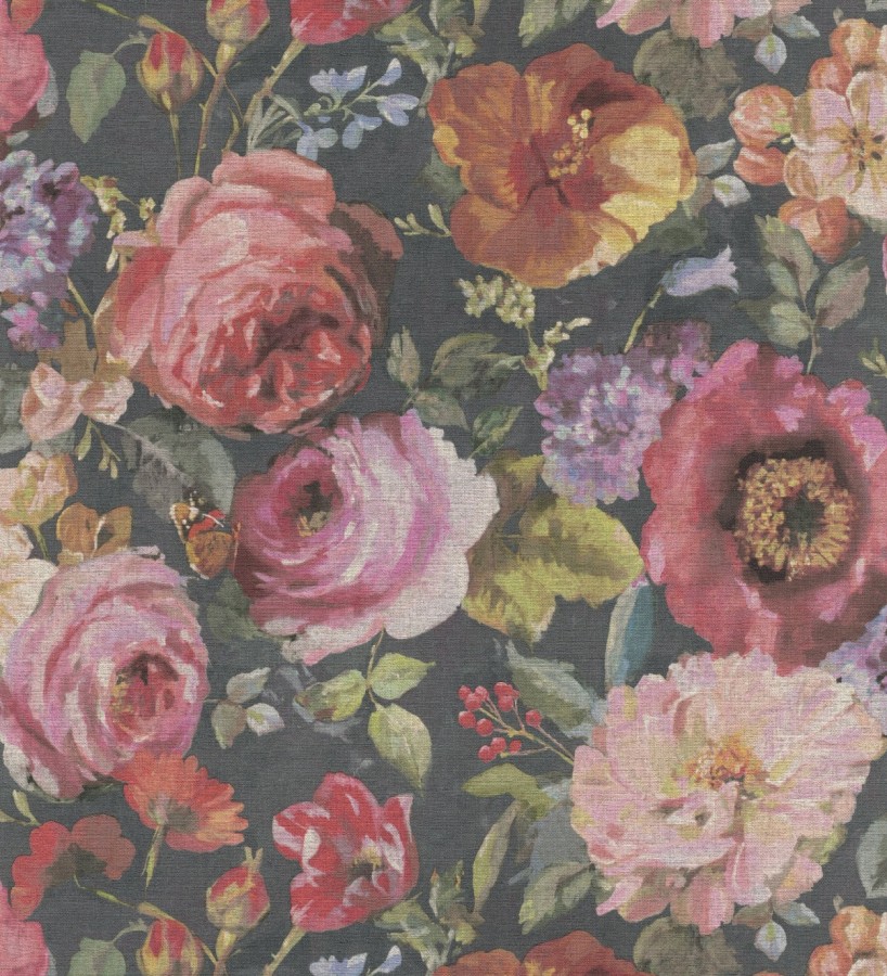 Papel pintado de flores estilo neobarroco  Geraldine 127684