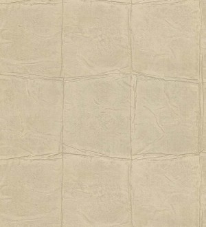 Papel pintado cuadros de piel de caimán africano beige tostado Chester Factory 127721