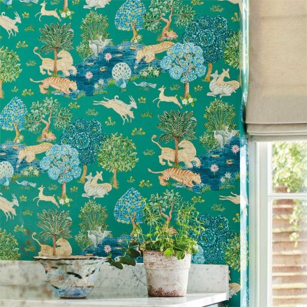 Papel pintado tapiz jardín imperial estilo hindú Imperial Garden 127750