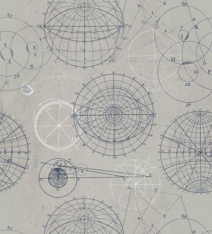 Papel pintado plano de proyecto aritmético vintage Project Leonardo 127845