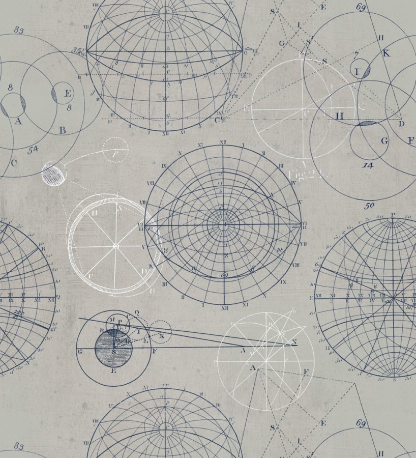 Papel pintado plano de proyecto aritmético vintage Project Leonardo 127845