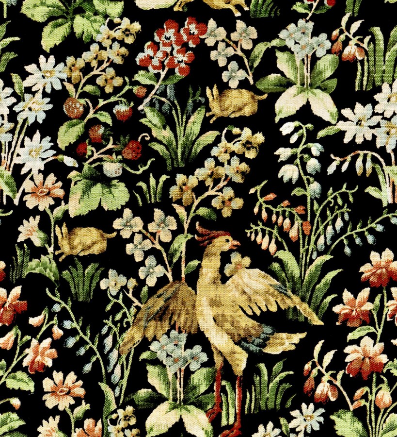 Papel pintado aves y naturaleza estilo clásico Petra Bloom 127870