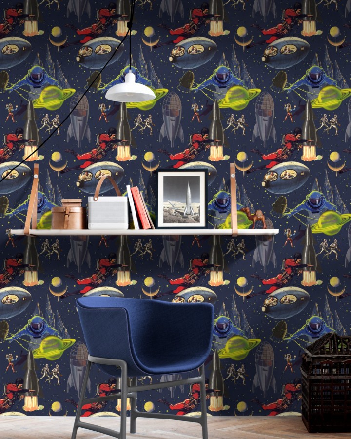Papel pintado astronautas en el espacio - Space Invadors 127874