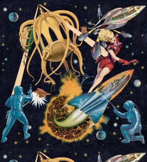 Papel pintado invasión espacial estilo pop Sycorax Invasion 127877