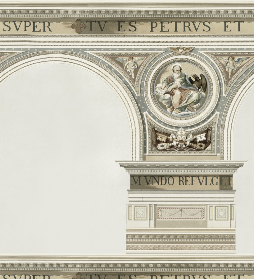 Papel pintado arcos de arquitectura clásica Petrus 127991