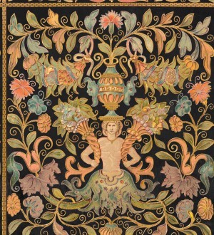 Papel pintado ornamental floral estilo clásico Giardino di Bisanzio 128134