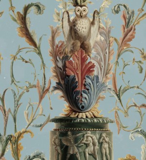 Papel pintado ornamentación clásica fondo claro Desdémona 128205