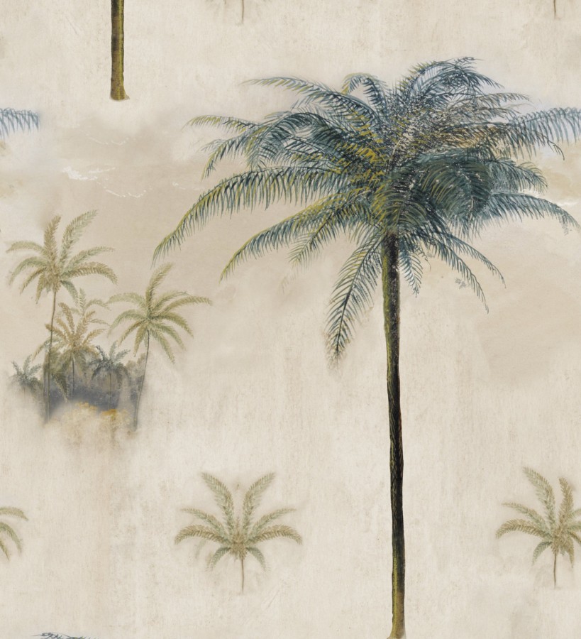 Papel pintado palmeras en la arena tonos claros Nam Jungle 128232