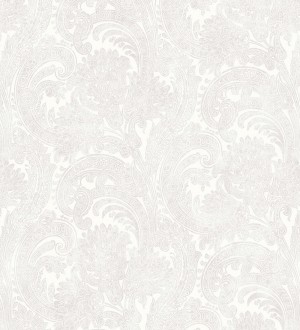 Papel pintado cachemir floral estilo hindú con efecto textura textil Tamil Etnik 676347