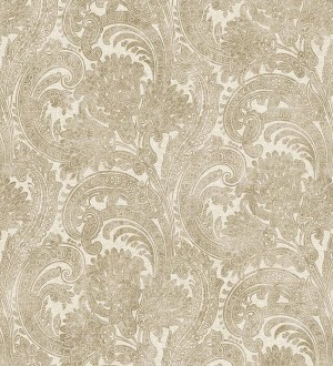 Papel pintado cachemir floral estilo hindú con efecto textura textil Tamil Etnik 676349