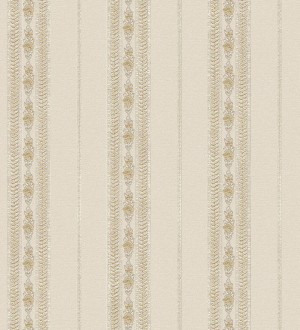 Papel pintado rayas con efecto bordado en relieve Alexander Stripe 676426