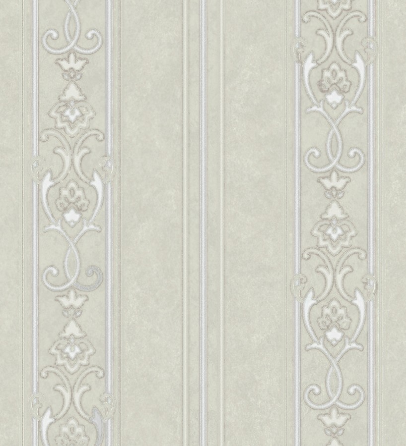 Papel pintado rayas ornamentales con relieves Osman Classic Stripe 676858