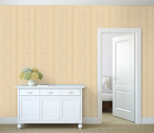 Papel pintado rayas ornamentales con relieves Osman Classic Stripe 676859