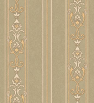 Papel pintado rayas ornamentales con relieves Osman Classic Stripe 676860