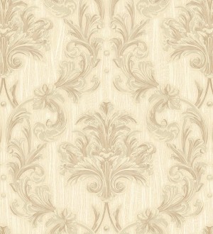 Papel pintado damasco estilo bizantino efecto bordado con relieve Bizans Damask 676875