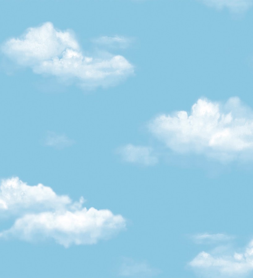Papel pintado de nubes en el cielo celeste Cotton Clouds 681482