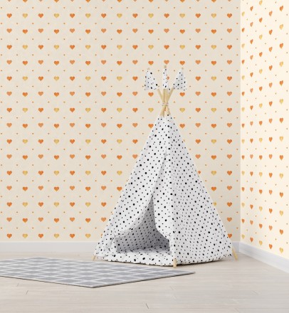 Papel pintado de corazones de caramelo Sugar Hearts 681484