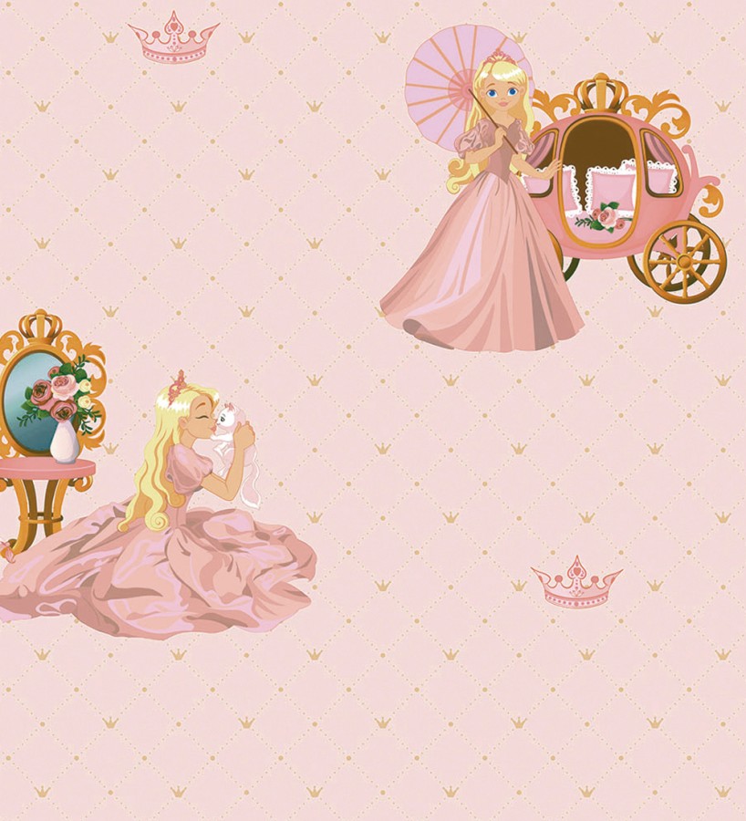 Papel pintado de princesas y corazones Princess Palace 681494
