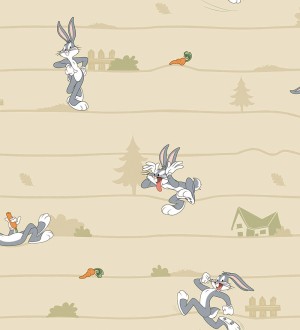 Papel pintado Looney Tunes Bugs Bunny Bunny Race 681540