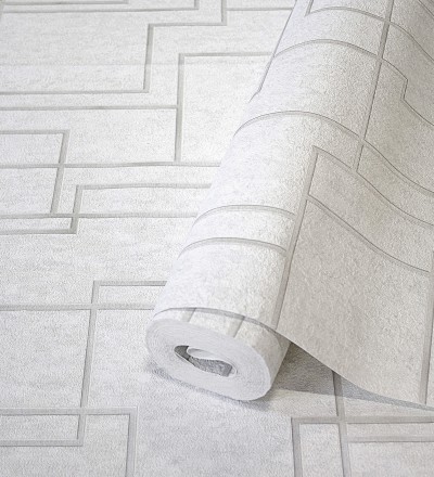Papel pintado de líneas geométricas modernas Allure Lines 681630
