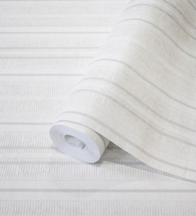 Papel pintado de rayas texturizado con pequeños destellos Enzo Stripes 681660