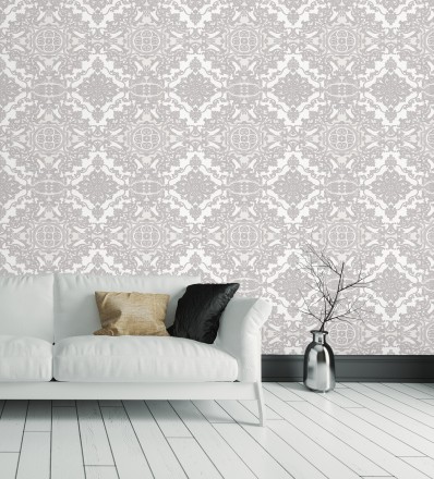 Papel pintado medallones ornamentales bordados Arconte 681692