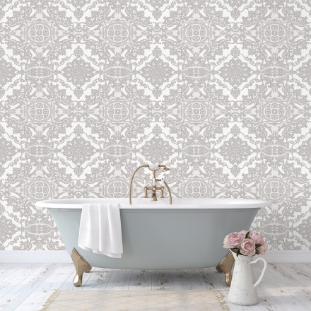Papel pintado medallones ornamentales bordados Arconte 681692