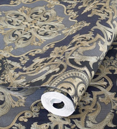 Papel pintado medallones ornamentales bordados Arconte 681696