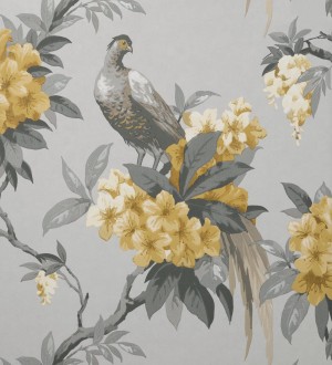 Papel pintado de pájaros y flores de los jardines reales Royal Birds 681201