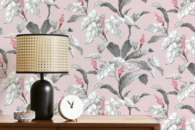 Papel pintado de flores y hojas de magnolias Lady Magnolias 681229