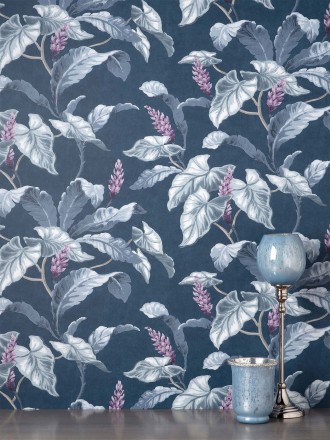 Papel pintado de flores y hojas de magnolias Lady Magnolias 681232