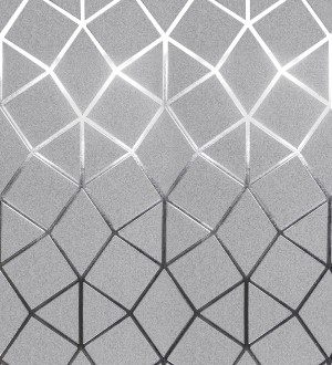 Papel pintado geométrico mate de líneas metalizadas estilo Art Decó Tallis Reflection 681252
